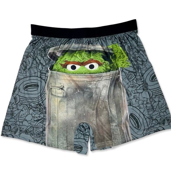 Oscar the Grouch Boxer Shorts XXL | Brief Insanity | Funny Gift Sleepwear - Picture 2 of 8